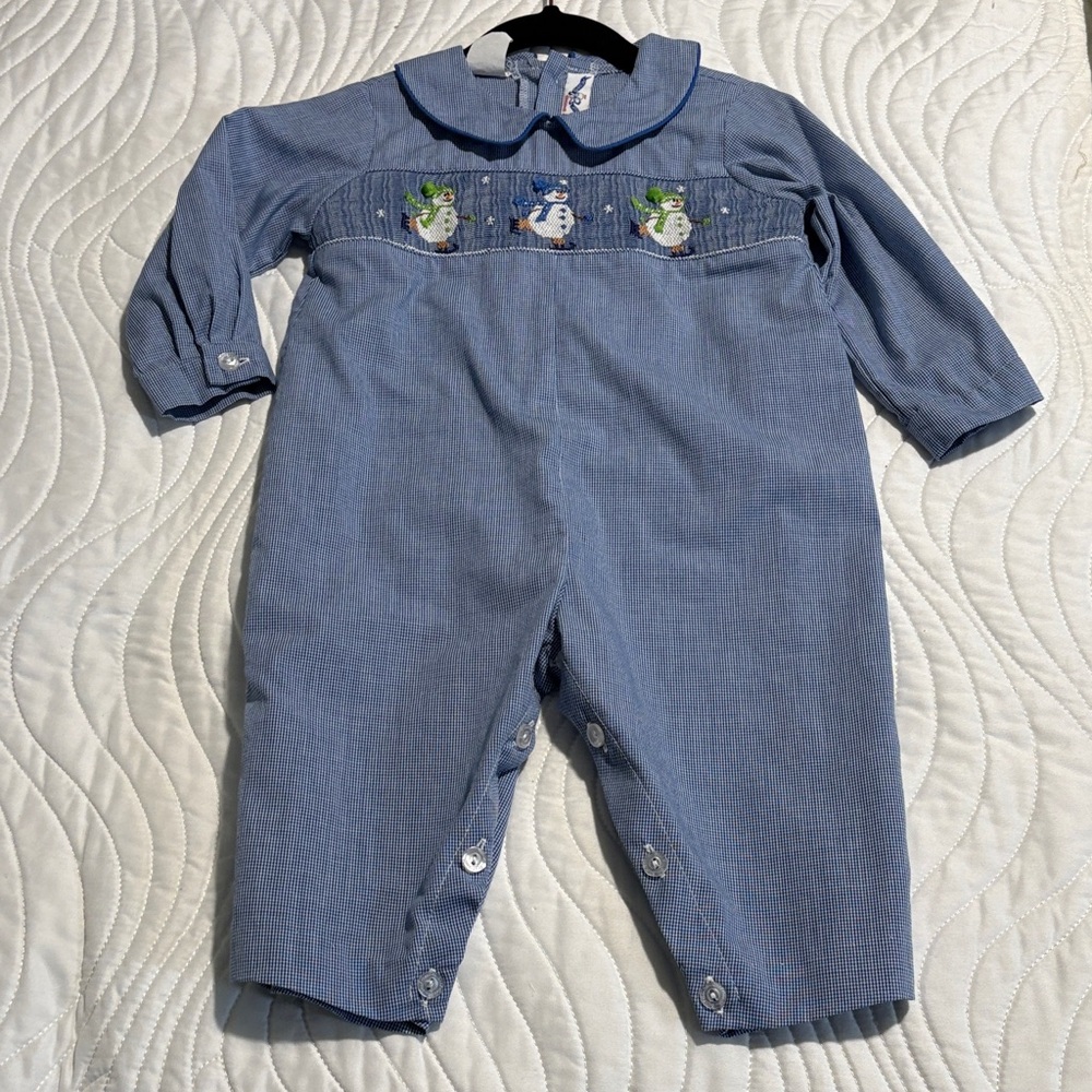 Silly Goose Snowman Romper